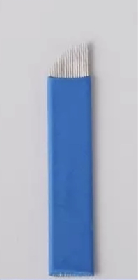 Pin Slanted 50pcs x Gamma Ray Microblading Eyebrows Needles - 18 pins slant flexi ...